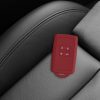 Капак за автомобилен ключ за Renault / Dacia - 4 бутона - Keyless Go, kwmobile, силикон, червен, 48035.20