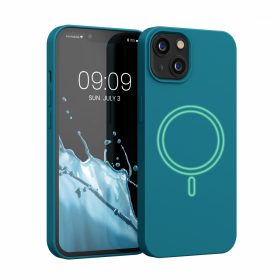   Калъф за Apple iPhone 13, Силиконов, Зелен, 56559.57, kwmobile