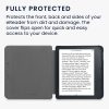Калъф за Kobo Libra 2, Екологична кожа, Син, kwmobile, 56574.78