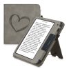 Калъф за Kobo Libra 2, Екологична кожа, Сив, kwmobile, 56581.02