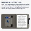 Калъф за Kobo Libra 2, Екологична кожа, Сив, kwmobile, 56581.02