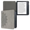 Калъф за Kobo Libra 2, Екологична кожа, Сив, kwmobile, 56579.04