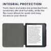 Калъф за Kobo Libra 2, Екологична кожа, Сив, kwmobile, 56579.04