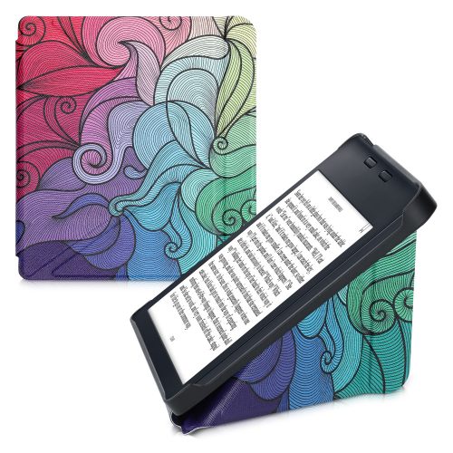 Капак за Kobo Libra 2, Екологична кожа, Многоцветен, kwmobile, 56577.10