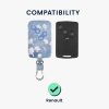 Капак за автомобилен ключ за Renault - 4 бутона - Keyless Go, kwmobile, Екологична кожа, Многоцветен, 46356.12