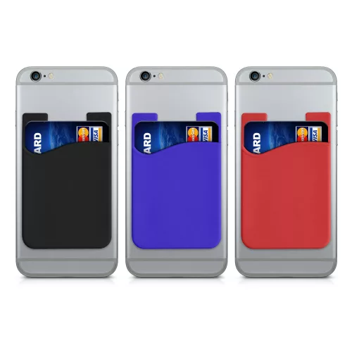 Комплект от 3 капачета за телефонни банкови карти, Kwmobile, Многоцветни, Силикон, 49594.04