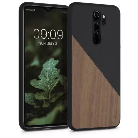   Калъф за Xiaomi Redmi Note 8 Pro, дърво, кафяв, 56622.01, kwmobile