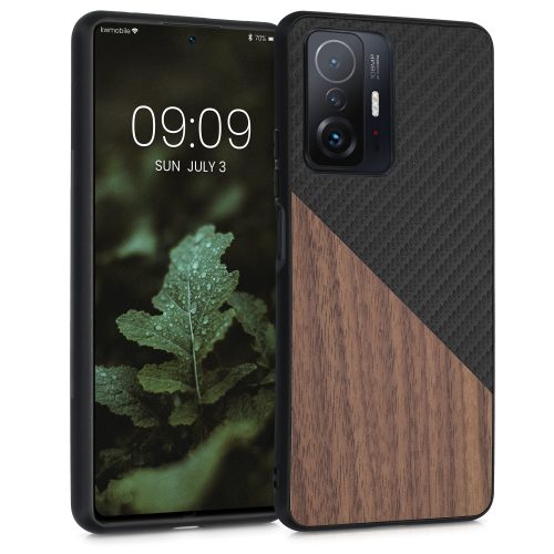 Калъф за Xiaomi 11T / 11T Pro, дърво, кафяв, 56624.01, kwmobile