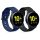 Комплект от 2 каишки за Samsung Galaxy Active 2 40mm / 44mm, kwmobile, силикон, син / черен, 56652.01