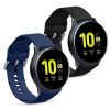 Комплект от 2 каишки за Samsung Galaxy Active 2 40mm / 44mm, kwmobile, силикон, син / черен, 56652.01
