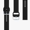 Комплект от 2 каишки за Samsung Galaxy Active 2 40mm / 44mm, kwmobile, силикон, син / черен, 56652.01