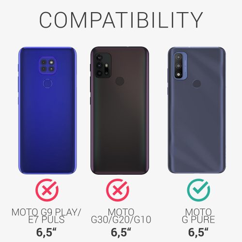 Капак за Motorola Moto G Pure, Силиконов, Прозрачен, 56644.03, kwmobile