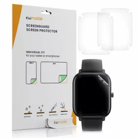   Комплект от 3 защитни фолиа за Xiaomi Amazfit GTS 2 Mini, kwmobile, Polymer, Transparent, 56691.1