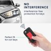 Калъф за автомобилен ключ за VW / Skoda / Seat - 3 бутона, kwmobile, пластмаса, черен / червен, 56737.01