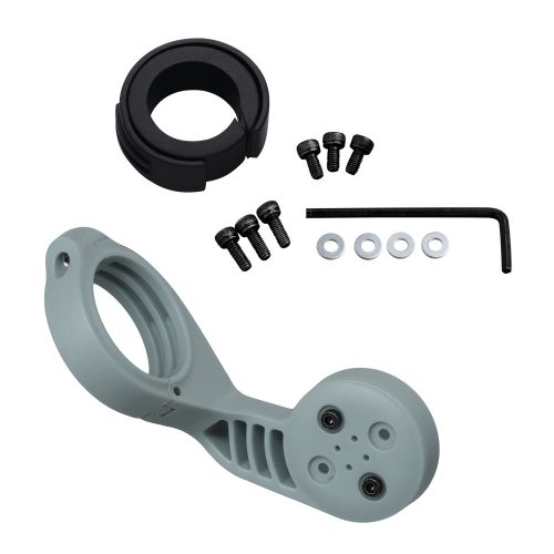 Стойка за велосипед Garmin Edge GPS, Kwmobile, сиво/черно, пластмаса, 42698.12