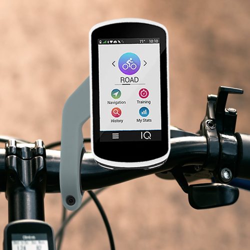 Стойка за велосипед Garmin Edge GPS, Kwmobile, сиво/черно, пластмаса, 42698.12