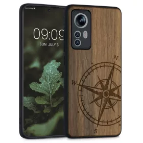   Кейс за Xiaomi 12, дърво, кафяв, 56788.02, kwmobile