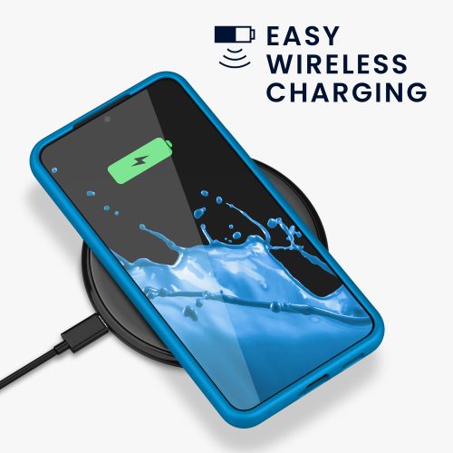 Калъф за Samsung Galaxy S22 Plus, Силиконов, Син, 56761.224, kwmobile