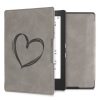 Капак за Kobo Aura H2O Edition 1, Екологична кожа, Сив, kwmobile, 56872.01