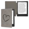Капак за Kobo Aura H2O Edition 1, Екологична кожа, Сив, kwmobile, 56872.01