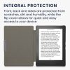 Капак за Kobo Aura H2O Edition 1, Екологична кожа, Сив, kwmobile, 56872.01