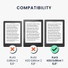 Капак за Kobo Aura H2O Edition 1, Екологична кожа, Сив, kwmobile, 56872.01