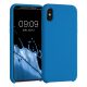 Калъф за Apple iPhone X / iPhone XS, Силиконов, Син, 42495.228, kwmobile