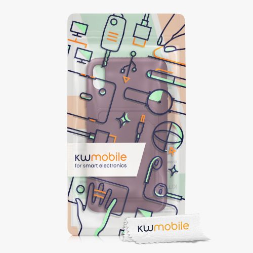Калъф за Apple iPhone XS Max, силикон, виолетов, 55121.190, kwmobile