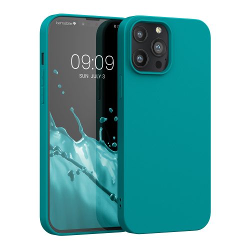 Калъф за Apple iPhone 13 Pro Max, Силиконов, Зелен, 55971.113, kwmobile