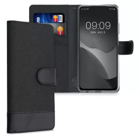   Капак за Xiaomi Redmi Note 10 / Redmi Note 10S, текстилен, черен, 56898.73, kwmobile