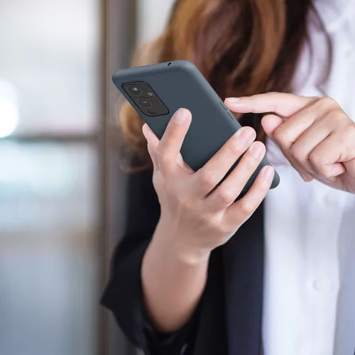 Калъф за OnePlus 9, Силиконов, Сив, 55726.202, kwmobile