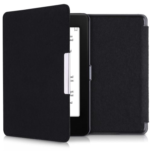 Калъф за Kindle Paperwhite 10, текстилен, черен, kwmobile, 46647.01