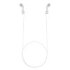 Каишка за слушалки Apple AirPods 3/AirPods 2/AirPods Pro, Kwmobile, Бяла, Силикон, 56992.02