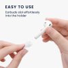 Каишка за слушалки Apple AirPods 3/AirPods 2/AirPods Pro, Kwmobile, Бяла, Силикон, 56992.02