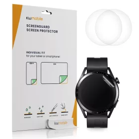   Комплект от 3 защитни фолиа за Huawei Watch GT 3 (42mm), kwmobile, Polymer, Transparent, 56985.1