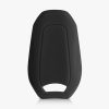 Капак за автомобилен ключ за Opel - 3 бутона - Keyless Go, kwmobile, силикон, черен, 56975.01