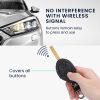 Калъф за автомобилен ключ за Mini - 3 бутона, kwmobile, екологична кожа, черен, 57027.01