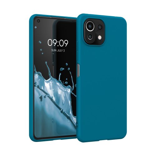 Калъф за Xiaomi Mi 11 Lite 5G, Силиконов, Зелен, 54726.224, kwmobile