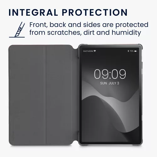 Капак за таблет Lenovo Tab P11, Kwmobile, червен/черен, текстил, 55710.20