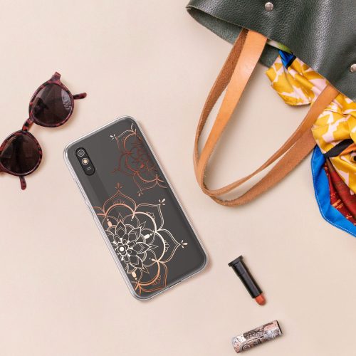 Калъф Kwmobile за Xiaomi Redmi 9A/Redmi 9AT, Силиконов, Прозрачен/Розов, 57092.02