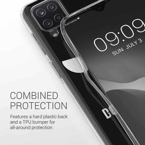 Калъф за Samsung Galaxy A12, силиконов, бял, 54210.04, kwmobile