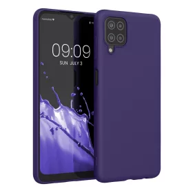   Калъф за Samsung Galaxy A12, Силиконов, Син, 54048.226, kwmobile