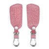 Капак за автомобилен ключ за VW / Skoda / Seat - 3 бутона, kwmobile, Екологична кожа, Розов, 53256.05