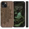 Калъф за Apple iPhone 13 Mini, дърво, кафяв, 55936.04, kwmobile