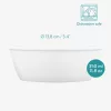 Комплект от 2 купи Navaris за вода и храна, кучета/котки, Бяла, Керамика, 57207.2