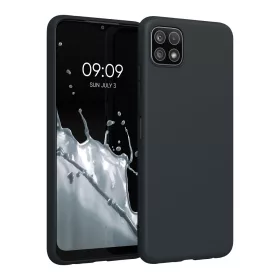   Кейс за Samsung Galaxy A22 5G, силиконов, черен, 55245.186, kwmobile