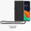 Калъф Kwmobile за OPPO Find X3 Lite, силиконов, прозрачен/черен, 57264.01