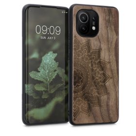   Калъф Kwmobile за Xiaomi Mi 11, дърво, кафяв, 54662.07