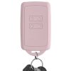Капак за автомобилен ключ за Renault 4 бутона - Smart Key, Kwmobile, розов, силикон, 48035.52