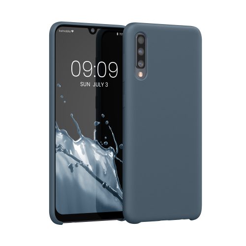Калъф Kwmobile за Samsung Galaxy A50, силиконов, син, 48715.202